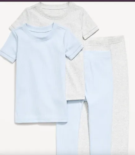 Printed Snug-Fit Pajama 4-Piece for Toddler & Baby | Old Navy
