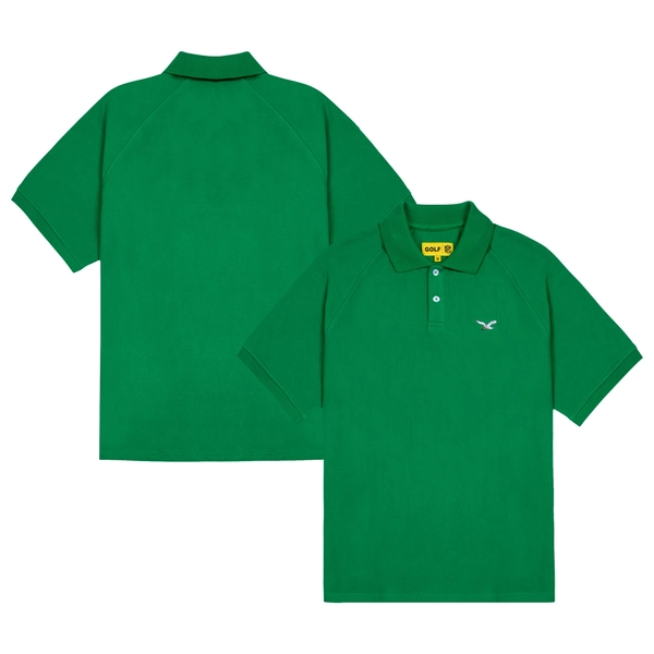 Men's Philadelphia Eagles GOLF WANG Kelly Green Raglan Polo