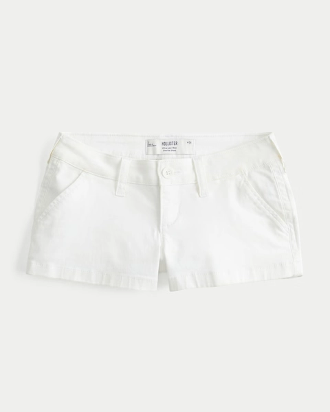 Twill Shortie Shorts