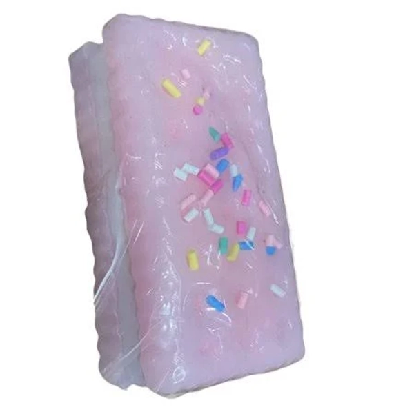 Stress Relief Cookie Squishy Toy TPR Soft Scent-Free Sensory Fidget for Adults & Kids, Office Study Anxiety Relief, Pink Blind Bag (1 Piece), Size: