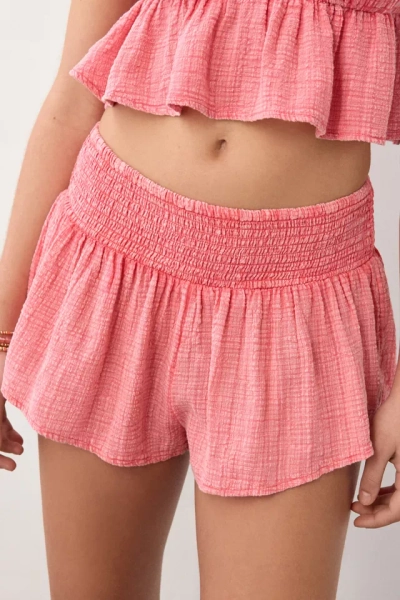 Out From Under Golden Hour Smocked Waist Short