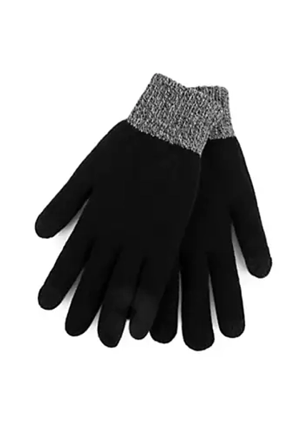 Totes Mens Thermal Stretch Knitted Smartouch Gloves | Freemans