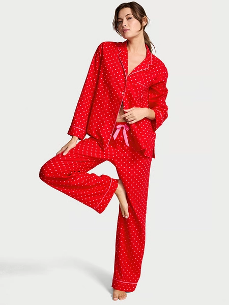 Flannel Long Pajama Set