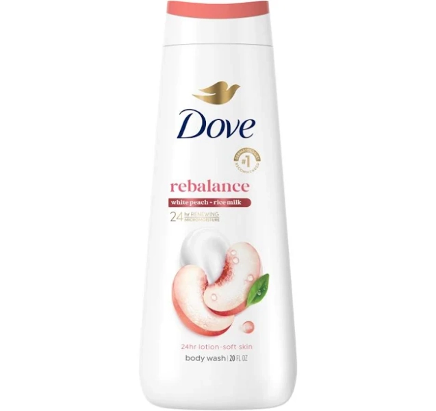 Dove Body Wash Rebalancing White Peach & Rice Milk