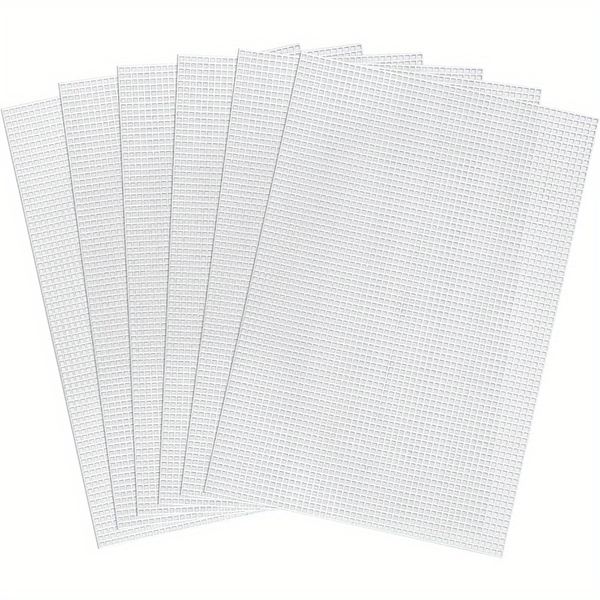6pcs 11.81x7.87 Inch Transparent Plastic Mesh Sheets - Durable Cross Stitch &amp; Embroidery Grids for DIY Crochet, Yarn Projects, Sewing Patterns - Crafting Essentials for Beginners &amp; Experts, Sewing Pattern Tracing, Gridlike Design, Longlasting Material, Crochet Projects, Grid Pattern, Smooth Surface, Expert Sewers