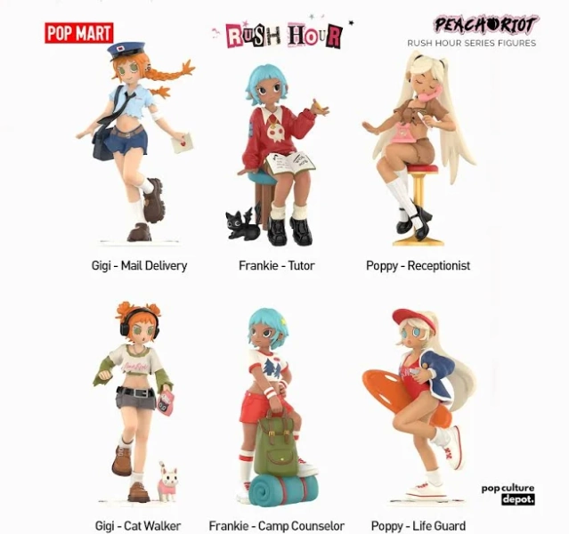 Pop Mart Peach Riot - Rush Hour Series Figures