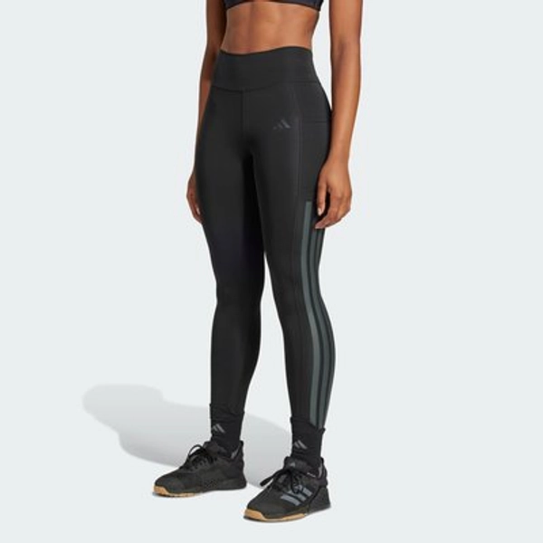 adidas Optimé 3-Stripes Full-Length Leggings
