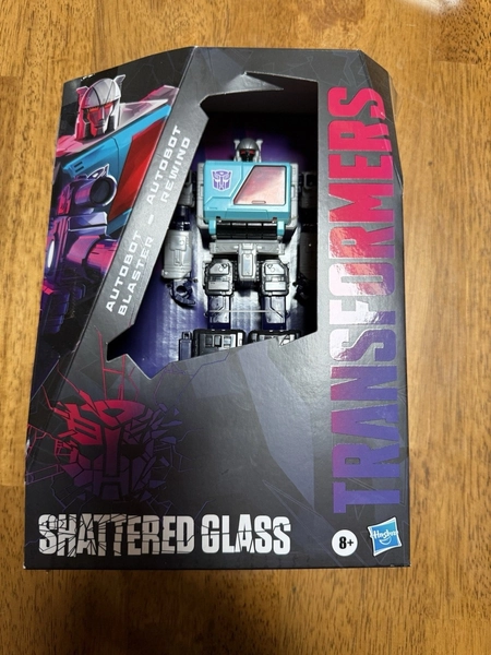 Hasbro Transformers Shattered Glass - AUTOBOT BLASTER &amp; REWIND NIB