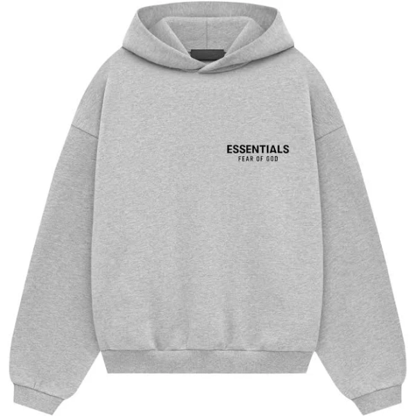 Fear of God Essentials Kids Fleece Hoodie 'Light Heather Grey' | Kid's Size -6.5