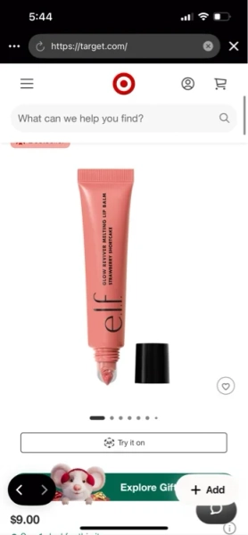 e.l.f. Glow Reviver Melting Lip Balm - 0.52oz