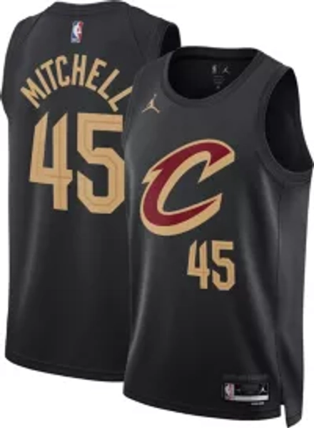 Jordan Adult Cleveland Cavaliers Donovan Mitchell #45 Swingman Statement Jersey