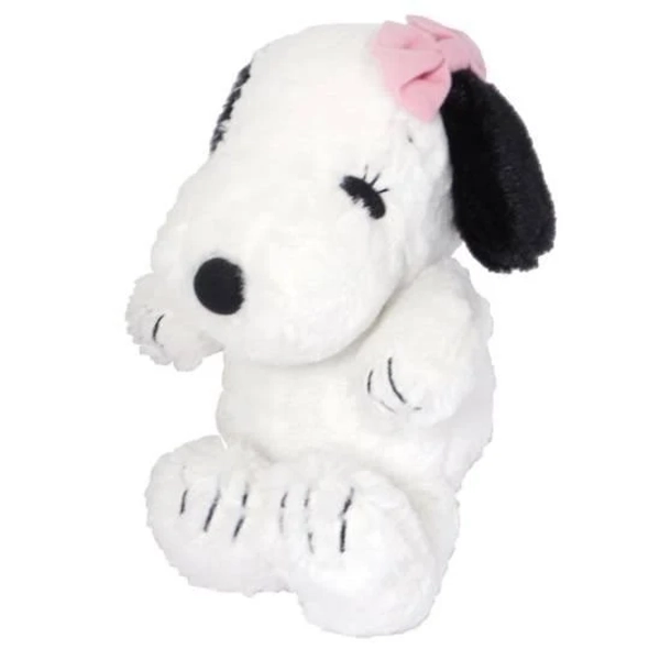 Nakajima Snoopy Girl Pink Bow Sitting Plush
