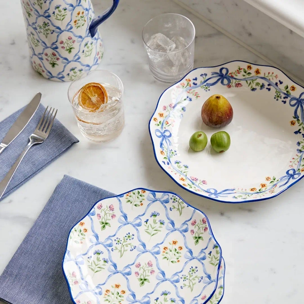 Floral Bow Side Plate