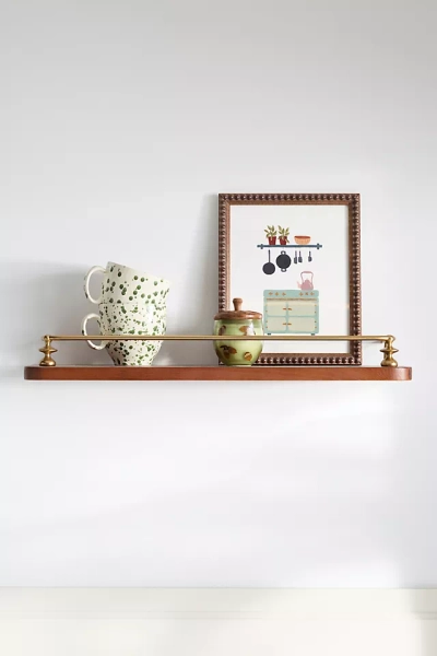 Amara Floating Wood Single Shelf 24"