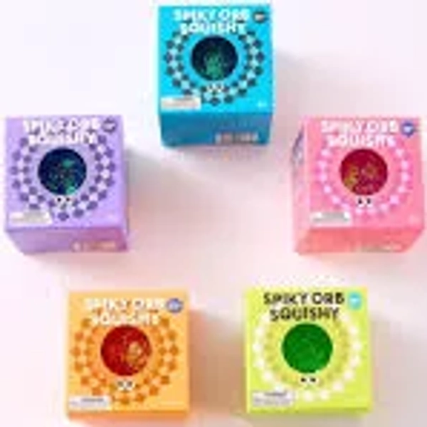 J'Adore Spiky Orb Sensory Squeeze Toy 5pk