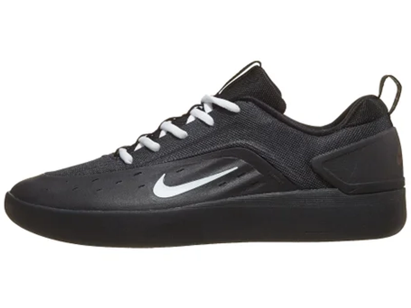 Nike SB Nyjah 4 Shoes Black/White-Black-White | Skate Warehouse