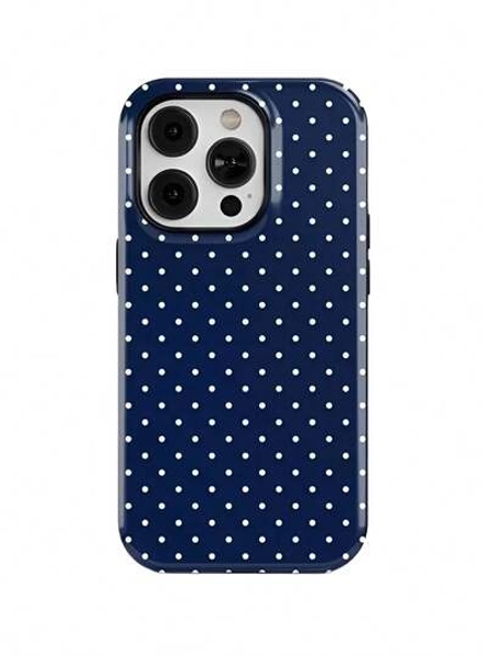 White Polka Dot Pattern, Durable, Shock-Absorbing Two-In-One Large Hole Mobile Phone Case - Compatible With IPhone 16,15,14ProMax,13,13Pro,13ProMax,12,12Pro,12ProMax,11,11Pro,11Pro And Galaxy S25/S25 Plus/S25 Ultra/S24/S24 Plus/S24 Ultra/S24 FE/S23/ S23+/S23 Ultra/S22/S22+/S22 Ultra/S21/S21+/S21 Ultra/S20 ULTRA/A71/A56/A55/A54/A53/A52/A34/A26/A15/A16/A14/A13/A06Maxand Is A Thoughtful Birthday Gift For Your Girlfriend, Boyfriend And Friends.
