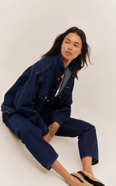 Indigo Oversized Classic Denim Jacket