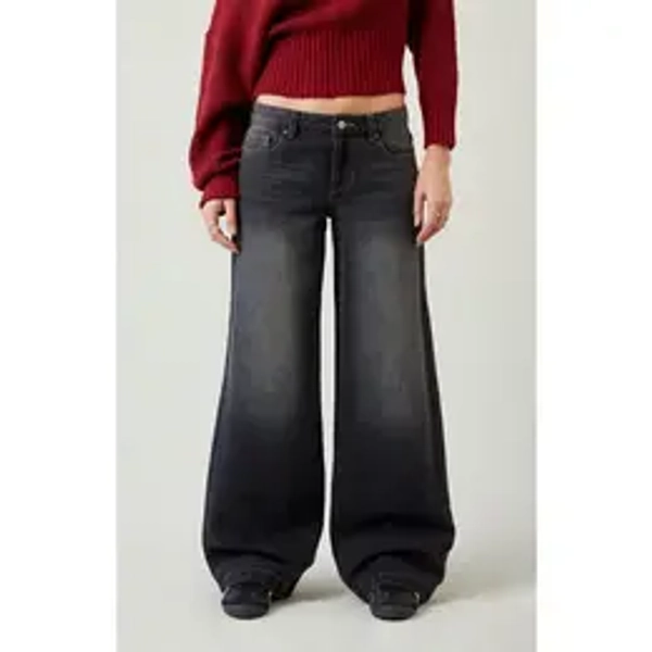 Pacsun Women's Casey Low Rise Baggy Jeans Black