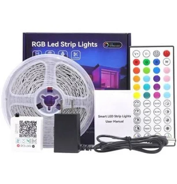 100ft 50ft Led Strip Lights RGB Music Sync for Bedroom ,Bluetooth Led lights with Smart App and Remote Control indoor lighting, more choice 100ft 50ft