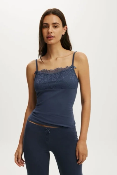 Dreamy Soft Lace Overlay Cami