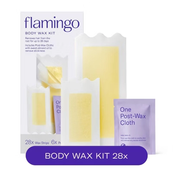 Flamingo Body Wax Kit - 28ct: Whole Body, All Hair Types, Unscented