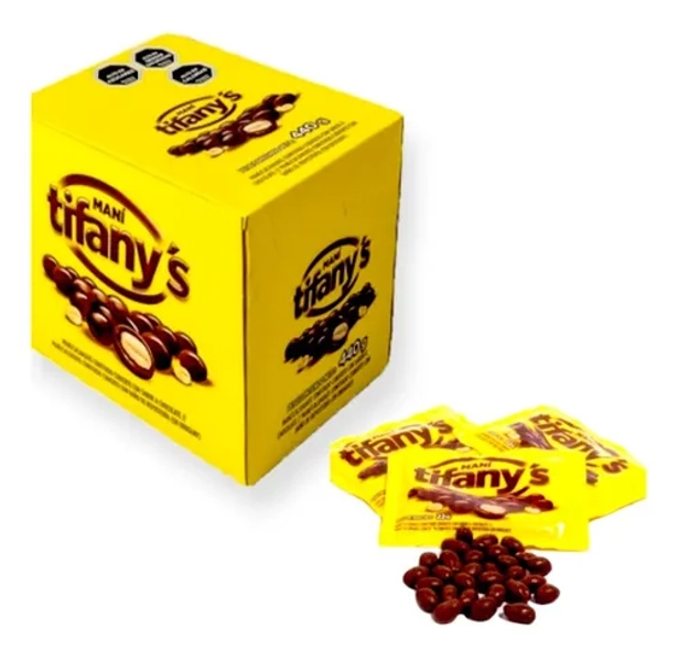 Mani Recubierto De Chocolate Tifanys Caja 440g