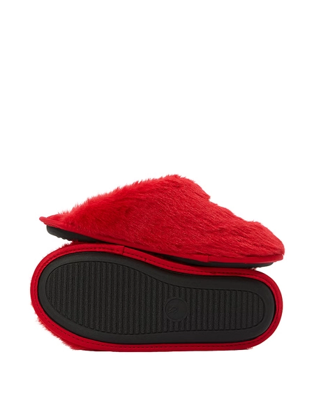 Buy Luxe Plush Closed-Toe Slippers, Lipstick - Order Slippers online - Victoria's Secret US