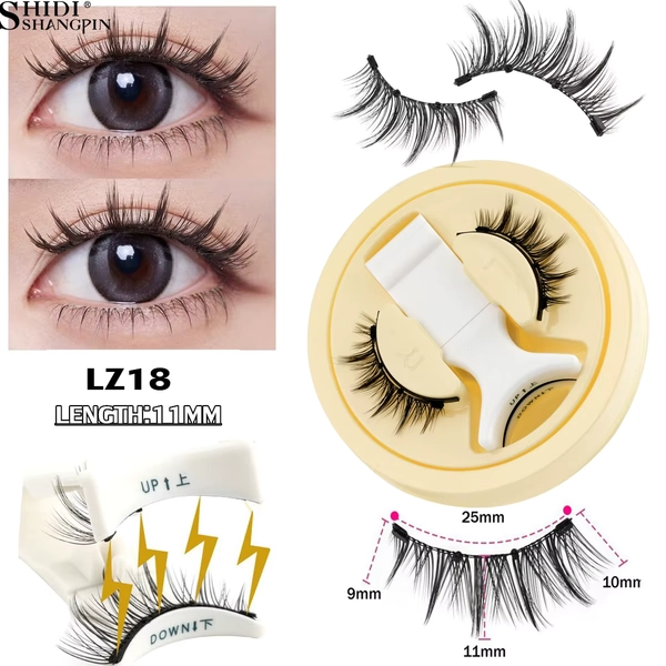 Magnetic Lashes Kit 1Pairs 3D Fake Mink Soft Natural Fluffy Manga Reusable False Eyelashes Free Glue Magnet Band Makeup Tools - AliExpress 