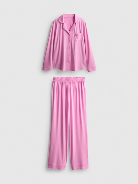 Pink Jersey Boyfriend Pyjamas