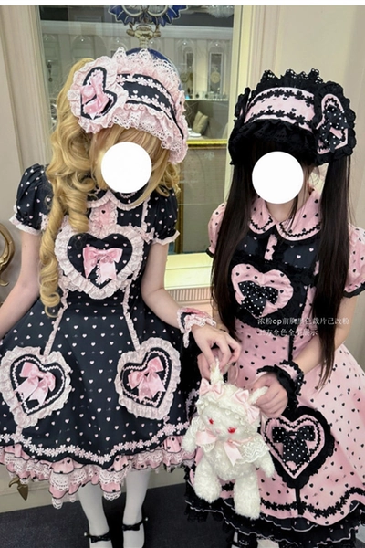 Meng Fu Zi Polka Dots Classic Cotton lolita Dress