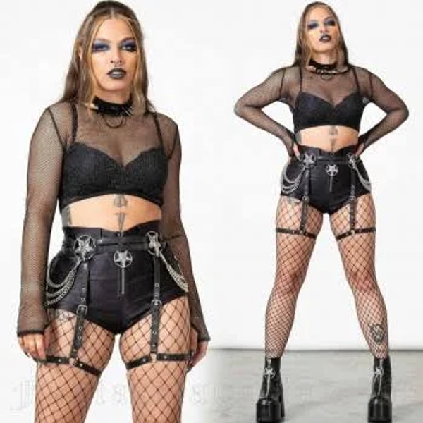 Hellia Fishnet Top