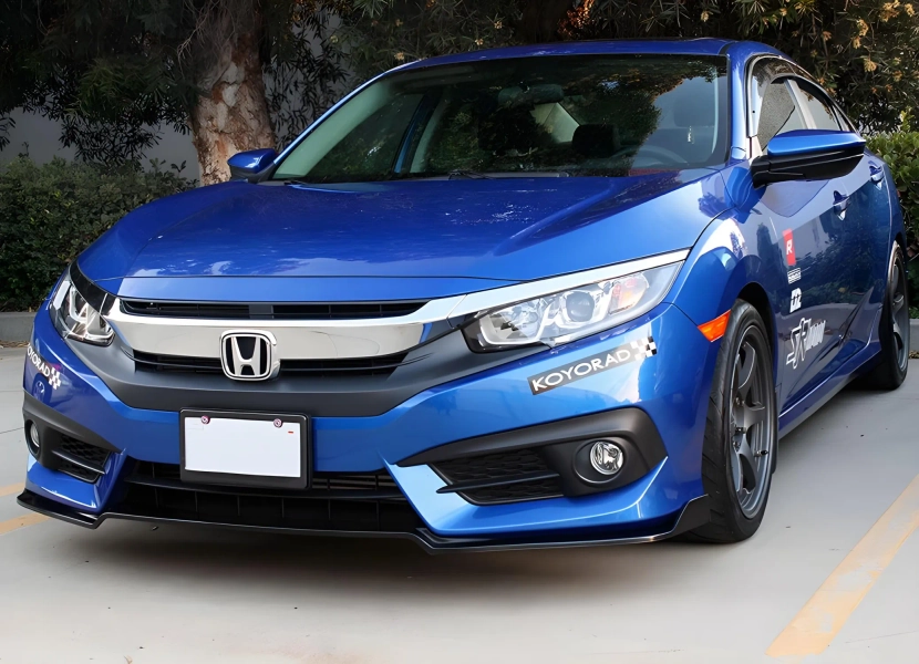 PRO Design Track Style Front Lip for 2018 Honda Civic 4 Door Sedan EX 2.0L