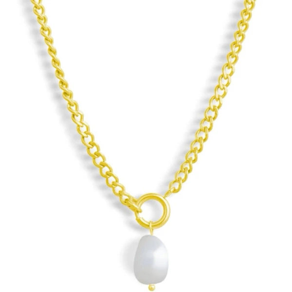 EVRYJEWELS Ivory Gold Necklace