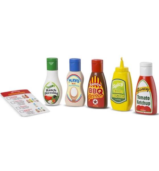 Melissa & Doug Favorite Condiment Play Food Set