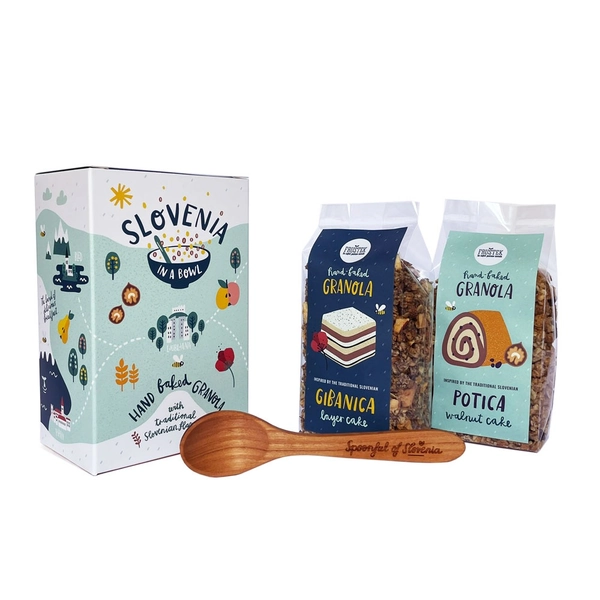 Slovenia in bowl granola - giftset