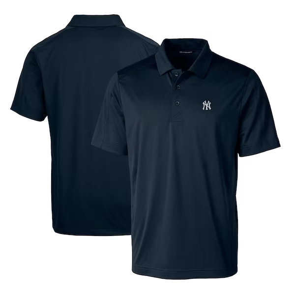New York Yankees Cutter & Buck Prospect Textured Stretch Polo - Navy