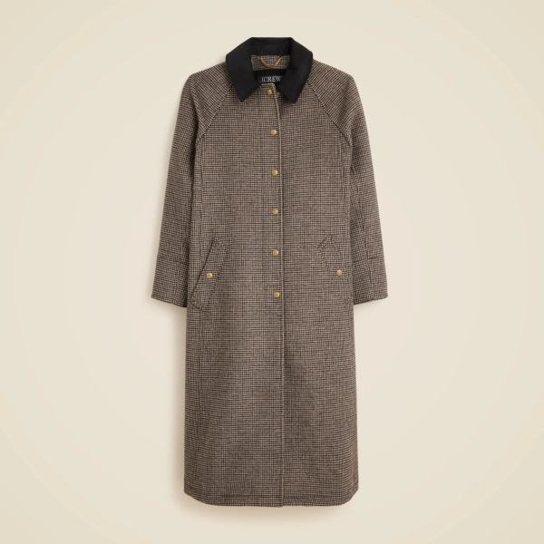 Long Barn Jacket&trade; in houndstooth wool blend