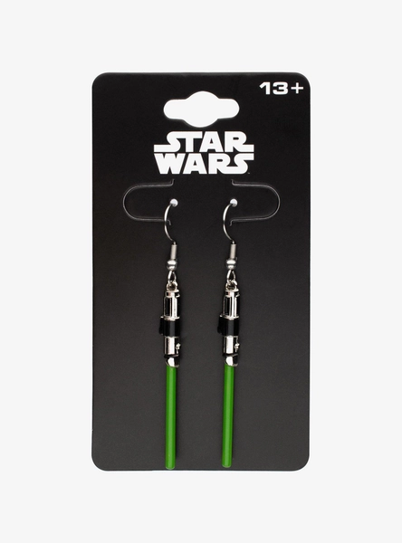 Star Wars Luke Skywalker Lightsaber Drop Earrings