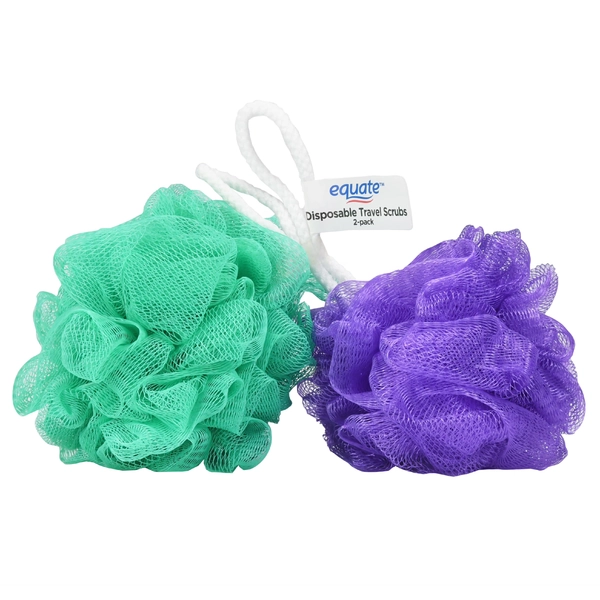 Equate Disposable Travel Bath Sponges, 2 Count, Color May Vary - Walmart.com