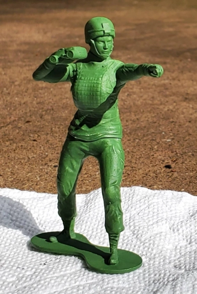 Female toy soldier - 3D printed and painted