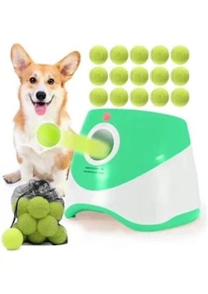 SOCO Automatic Ball Launcher for Dogs, USB Rechargeable with 3 Distances 10/20/30 ft,