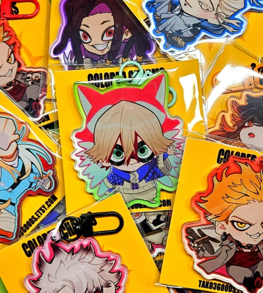 PRE-ORDERS Gachi Acrylic Charms: Double-sided Print, 2.5 Inch - Etsy