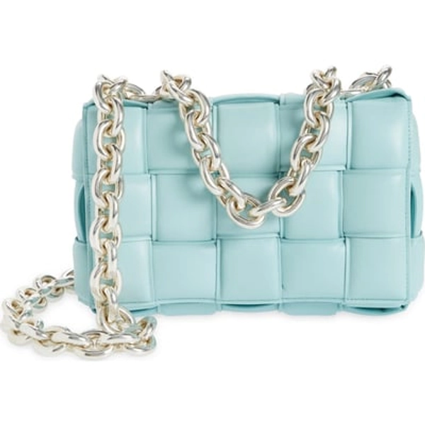 Bottega Veneta The Chain Cassette Bag in Spearmint/Silver at Nordstrom