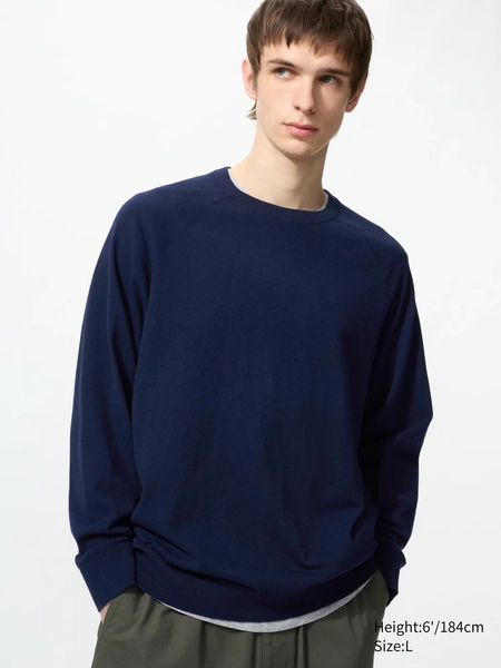 Baumwolle Pullover (maschinenwaschbar, Rundhals) für Herren | UNIQLO DE
