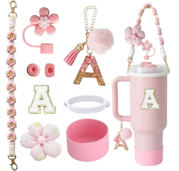 9pcs Cup Accessories Set For Stanley Cup 30oz 40oz Tumbler - Including