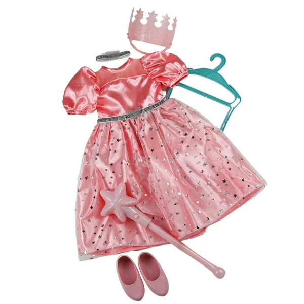My Life As Wizard of Oz Glinda Good Witch Fashion Set for 18-inch Doll, 6 Pieces Included; Pink Color
