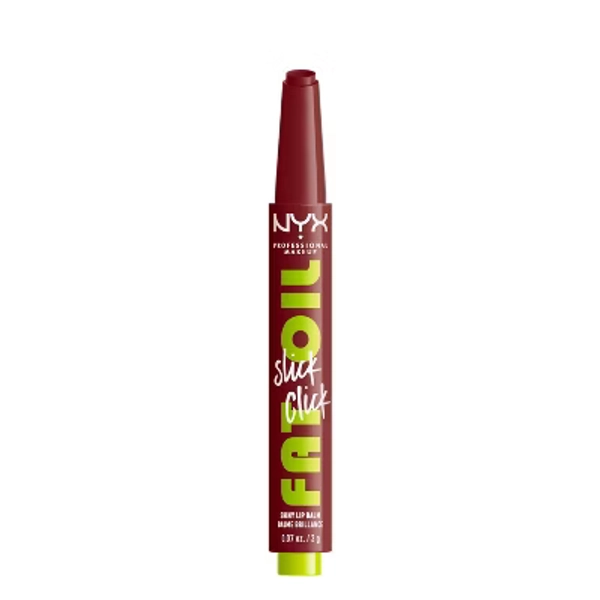 NYX Professional Makeup Fat Oil Slick Click Tinted Lip Balm - In a Mood - 0.07oz