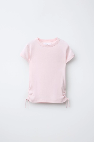 MODAL CUT OUT T-SHIRT WITH BOWS