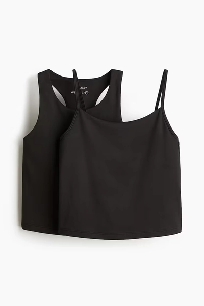 2-Pack Integral-Top Sports Tops with DryMove™